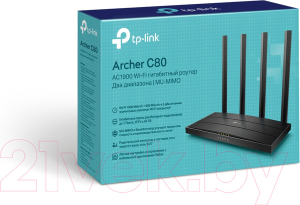 Изображение товара Беспроводной маршрутизатор TP-Link Archer C80
