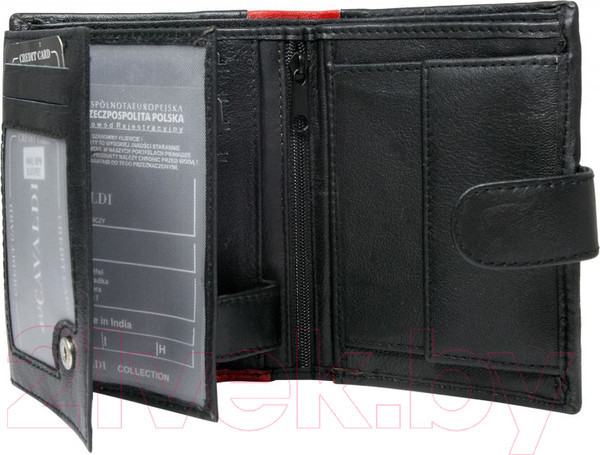 Изображение товара Портмоне Cedar Cavaldi N4L-SPN (черный/красный)