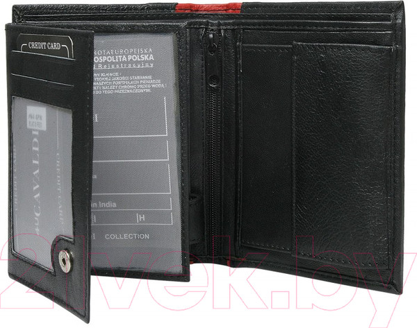 Изображение товара Портмоне Cedar Cavaldi N4-SPN (черный/красный)