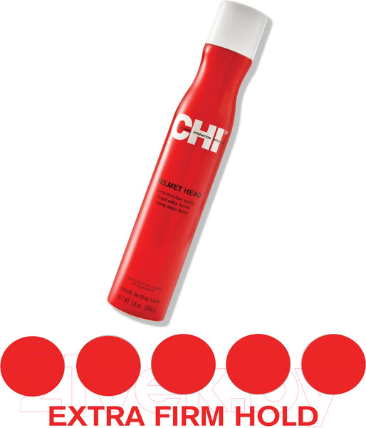 Изображение товара Лак для укладки волос CHI Helmet Head Hair Spray Extra Firm сильной фиксации (284г)