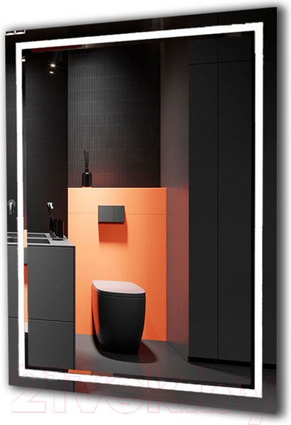 Изображение товара Зеркало Пекам Astra 1 100x80 / astra1-100x80s (с подсветкой и сенсором на прикосновение)