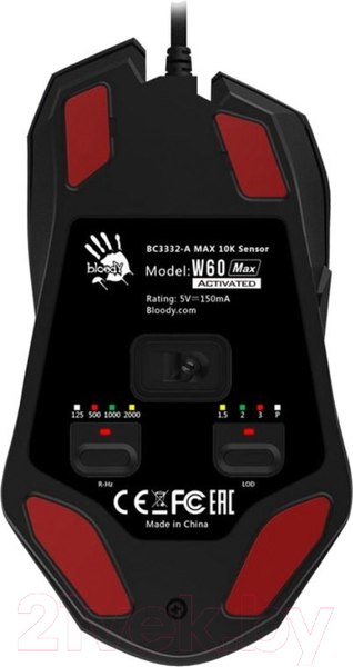 Изображение товара Мышь A4Tech Bloody W60 Max (черный)