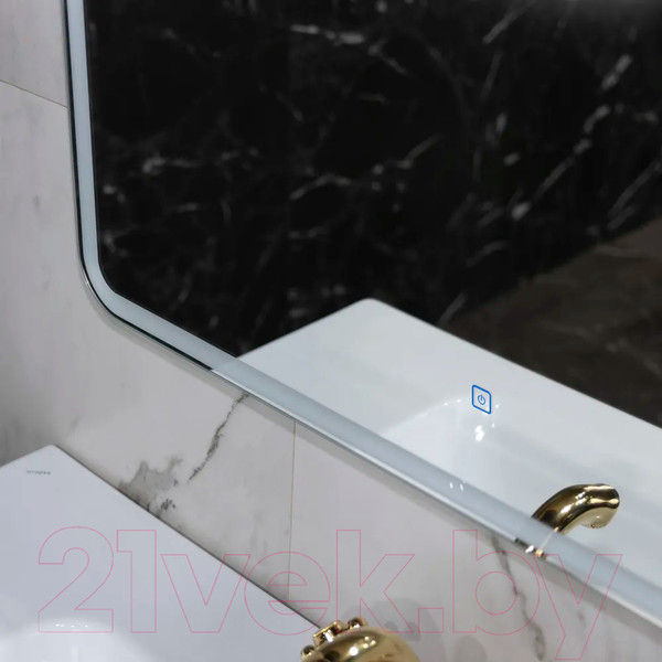 Изображение товара Зеркало Пекам Marta 1 80x80 / marta1-80x80s (с подсветкой и сенсором на прикосновение)