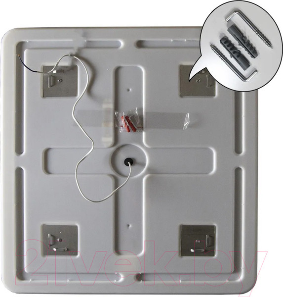 Изображение товара Зеркало Пекам Marta 1 80x80 / marta1-80x80d (с подсветкой и сенсором на взмах руки)