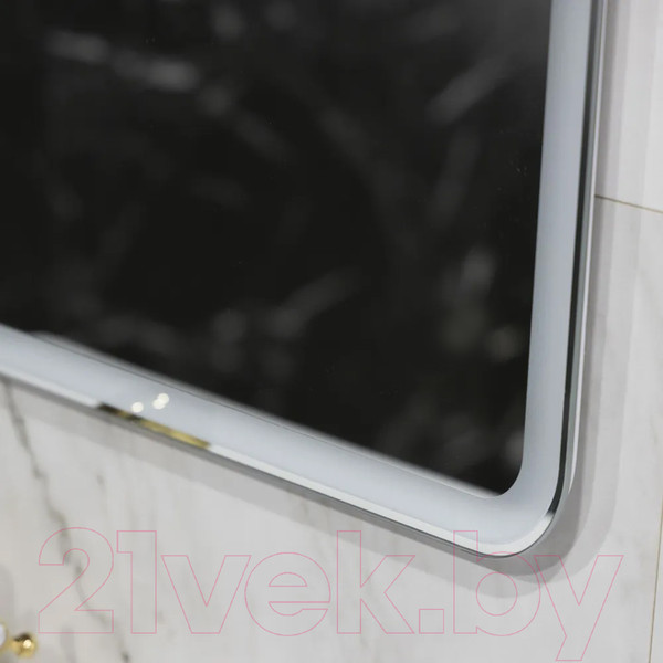 Изображение товара Зеркало Пекам Marta 1 100x80 / marta1-100x80s (с подсветкой и сенсором на прикосновение)