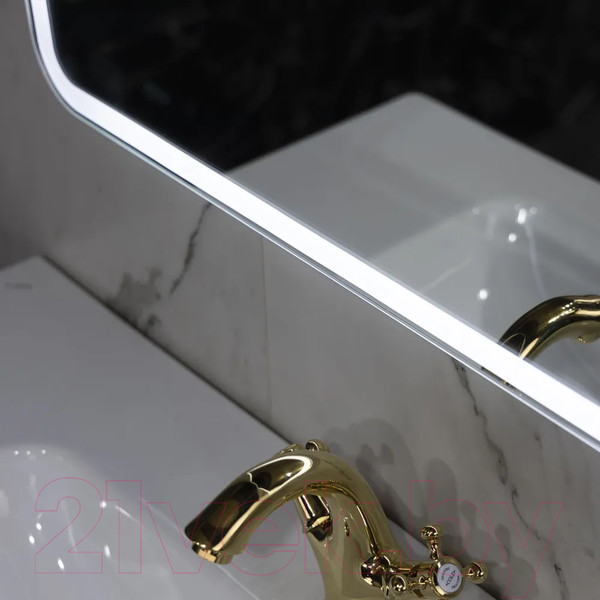 Изображение товара Зеркало Пекам Marta 1 100x80 / marta1-100x80s (с подсветкой и сенсором на прикосновение)