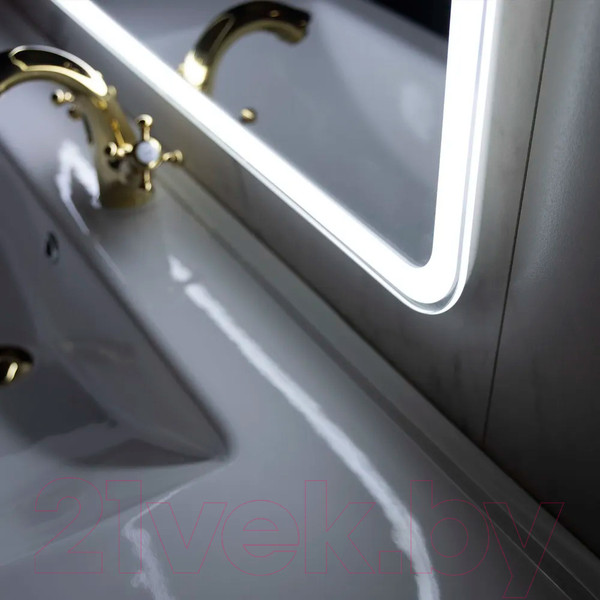 Изображение товара Зеркало Пекам Marta 1 100x80 / marta1-100x80d (с подсветкой и сенсором на взмах руки)