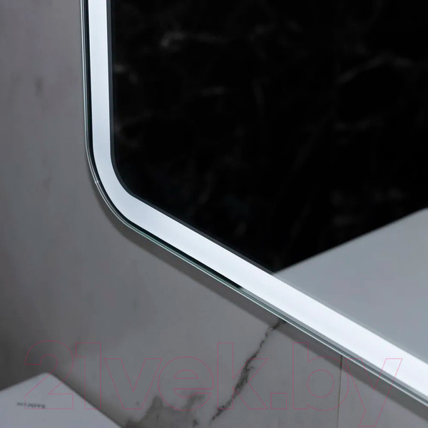 Изображение товара Зеркало Пекам Marta 1 100x80 / marta1-100x80sp (с подсветкой, подогревом и сенсором на прикосновение)