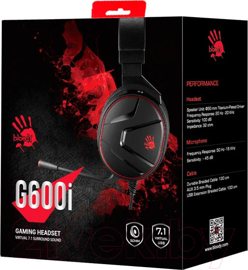 Изображение товара Наушники-гарнитура A4Tech Bloody G600i