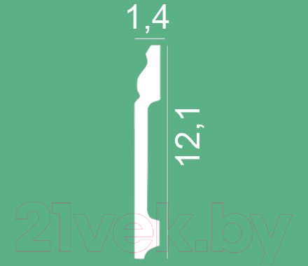 Изображение товара Плинтус OHZ Nz121 (2м)