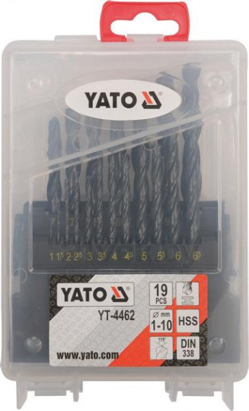 Изображение товара Набор сверл Yato YT-4462 (19 предметов)