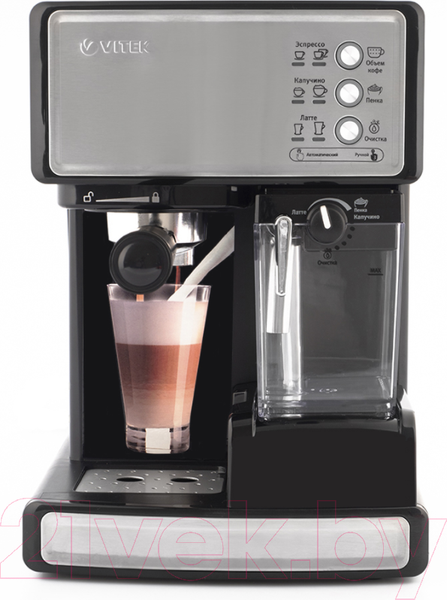 Изображение товара Кофеварка эспрессо Vitek VT-1514 BK