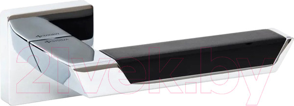 Изображение товара Ручка дверная System Pandora SQ CR/CR/AL6 (хром/хром/матовый черный)