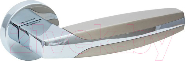 Изображение товара Ручка дверная System Dione CR/CR/NBM (хром/хром/матовый никель)