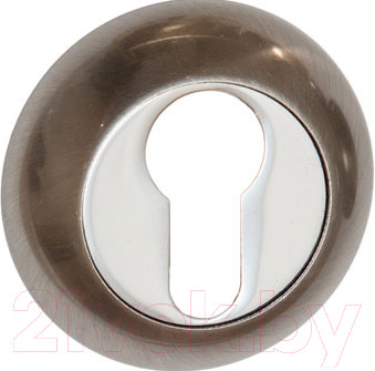 Изображение товара Накладка на цилиндр Lockstyle Круглая ET SN/CP (матовый никель/хром)
