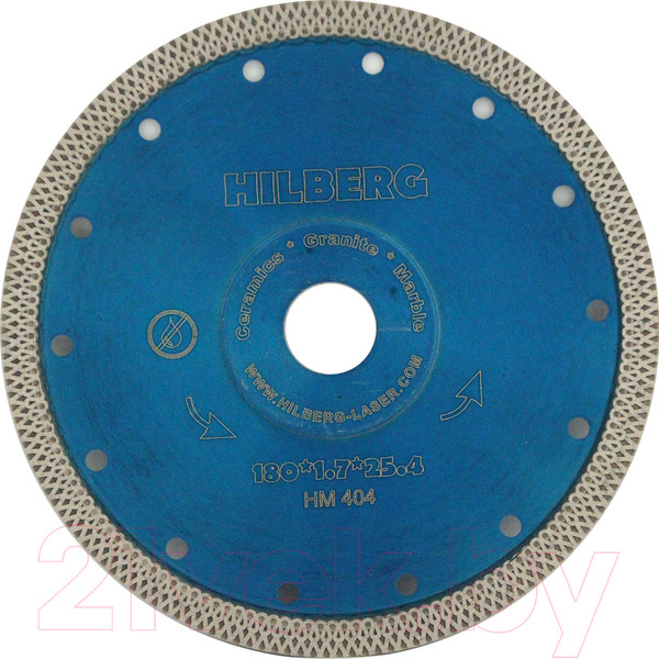 Изображение товара Отрезной диск алмазный Hilberg 180 ультратонкий турбо X / HM404
