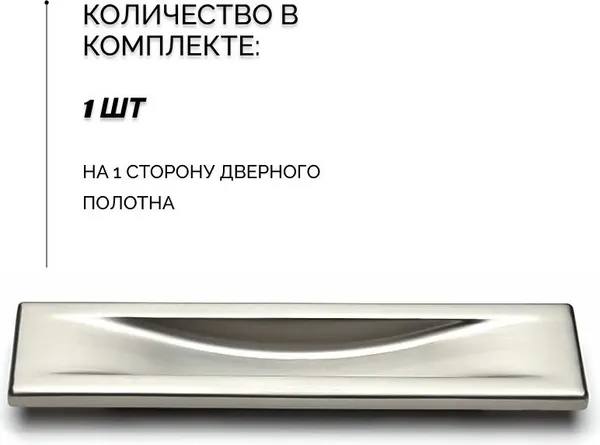 Изображение товара Ручка дверная System SY4340 NBM (матовый никель)
