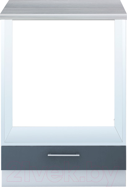 Изображение товара Шкаф под духовку Интерлиния Мила Gloss НШ60д (асфальт)