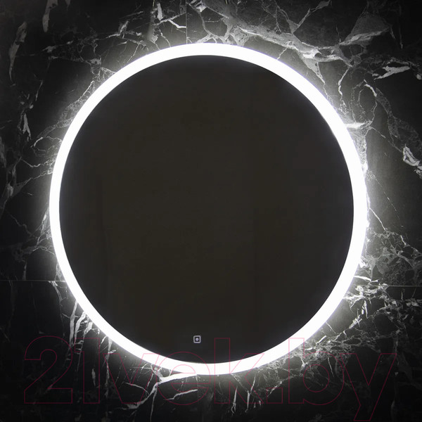 Изображение товара Зеркало Пекам Ring 80x80 / ring-80x80s (с подсветкой и сенсором на прикосновение)