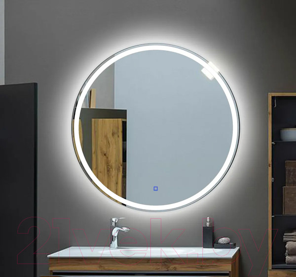 Изображение товара Зеркало Пекам Ring 1 60x60 / ring1-60x60s (с подсветкой и сенсором на прикосновение)