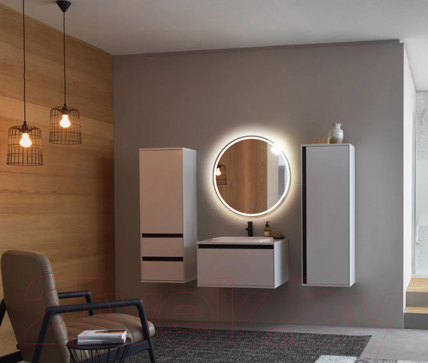 Изображение товара Зеркало Пекам Ring 1 60x60 / ring1-60x60s (с подсветкой и сенсором на прикосновение)