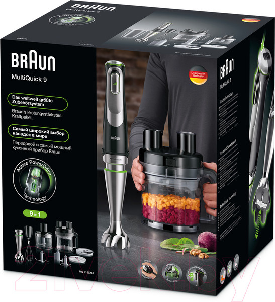 Изображение товара Блендер погружной Braun Multiquick 9 MQ9195XLI