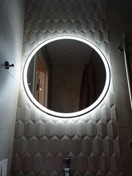 Изображение товара Зеркало Пекам Ring 1 70x70 / ring1-70x70d (с подсветкой и сенсором на взмах руки)