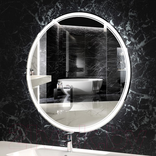 Изображение товара Зеркало Пекам Ring 2 60x60 / ring2-60x60d (с подсветкой и сенсором на взмах руки)