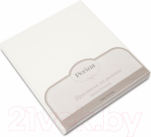 Изображение товара Простыня для малышей Perina На резинке / ПР-120х60.1 (айвори)