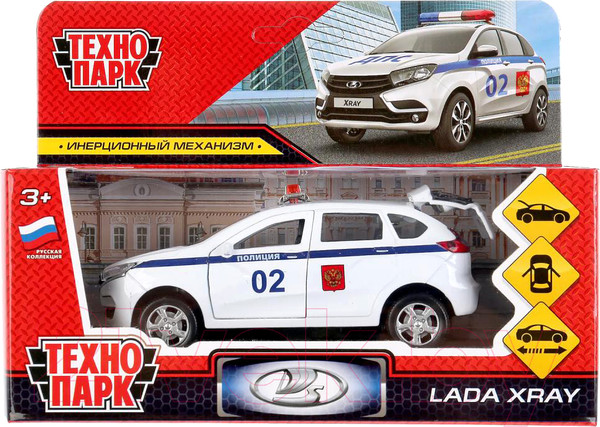 Изображение товара Автомобиль игрушечный Технопарк Lada Xray. Полиция / XRAY-12POL-WH