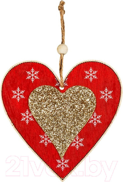 Изображение товара Елочная игрушка Erich Krause Decor Сердце / 47740