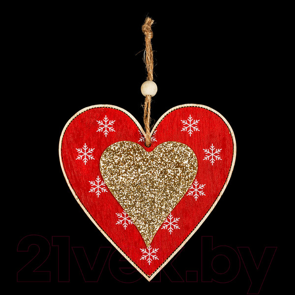 Изображение товара Елочная игрушка Erich Krause Decor Сердце / 47740