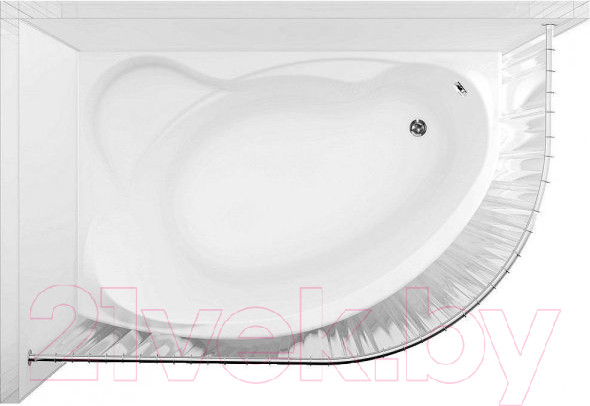 Изображение товара Карниз для ванны Aquanet Capri 170x110 / 156492
