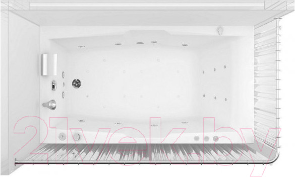 Изображение товара Карниз для ванны Aquanet Г-образный 180x80 / 165118