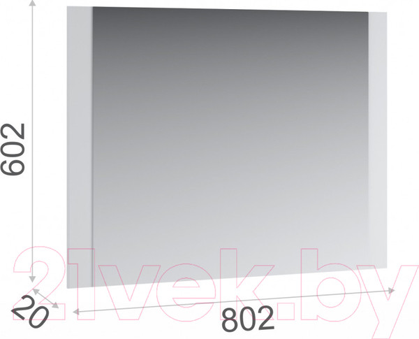 Изображение товара Зеркало Империал Йорк 802 (белый жемчуг)