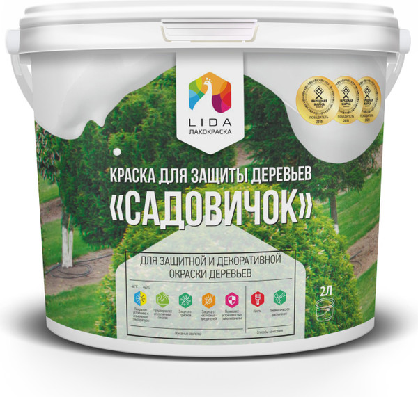 Изображение товара Краска Lida Для защиты деревьев. Садовичок (2кг)