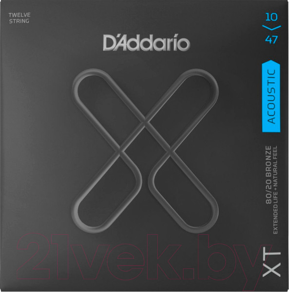 Изображение товара Струны для 12-струнной гитары D'Addario XTABR1047-12