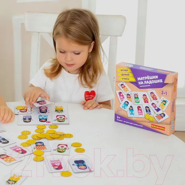 Изображение товара Развивающая игра Bondibon Матрёшки на ладошке / ВВ4247