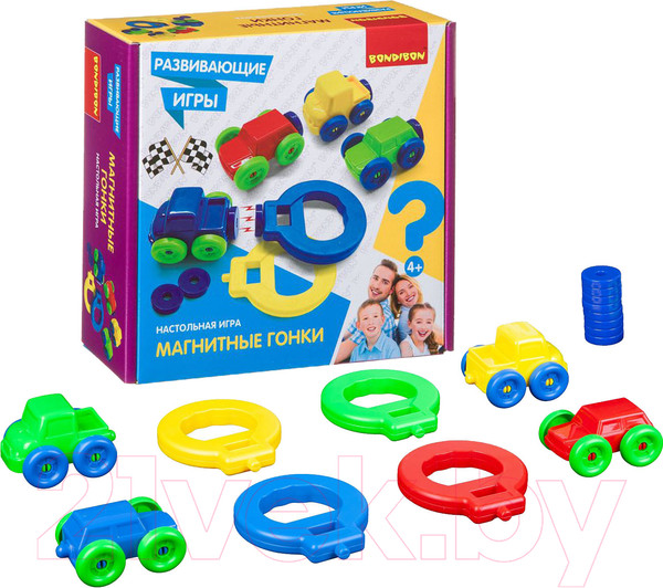 Изображение товара Развивающая игра Bondibon Магнитыне гонки / ВВ4478