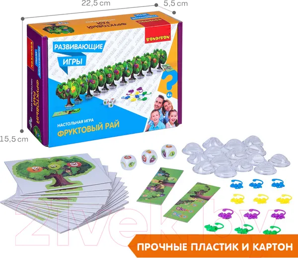 Изображение товара Развивающая игра Bondibon Фруктовый рай / ВВ4507