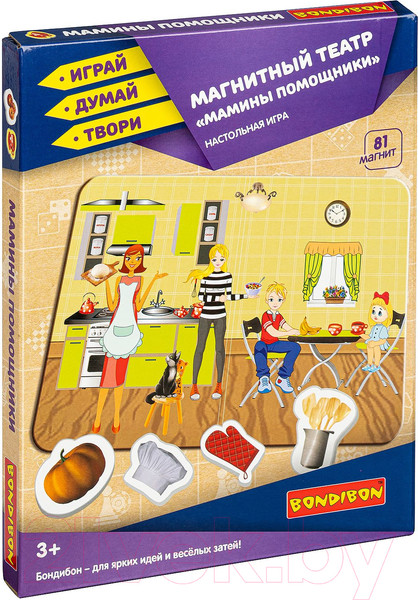 Изображение товара Кукольный театр Bondibon Магнитный театр. Мамины помощники / ВВ4412