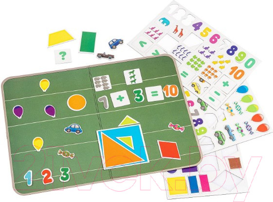 Изображение товара Развивающий игровой набор Bondibon Магнитный театр. Изучаем цифры, формы и знаки / ВВ4417