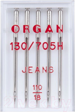 Изображение товара Набор игл для бытовой швейной машины Organ 5/110 (джинсовые)
