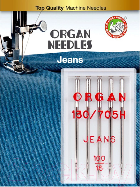 Изображение товара Набор игл для бытовой швейной машины Organ 5/100 (джинсовые)