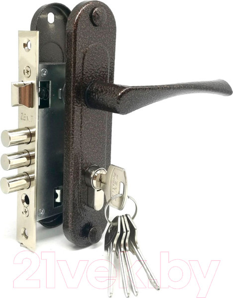 Изображение товара Замок врезной Зенит ЗВ7-60.1 / БП-00011619 (медь)