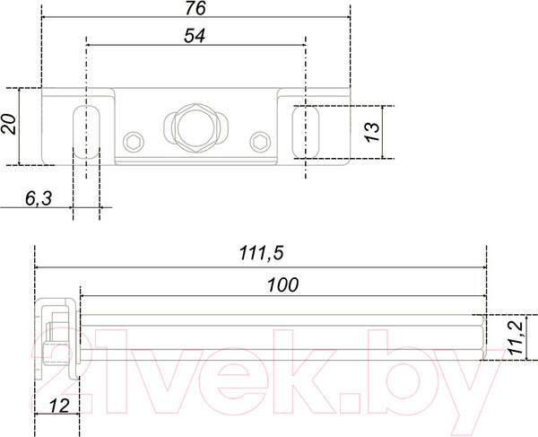 Изображение товара Полкодержатель Boyard P701ZN.0