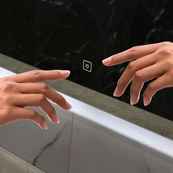 Изображение товара Зеркало Пекам Marta 50x60 / marta-50x60s (с подсветкой и сенсором на прикосновение)