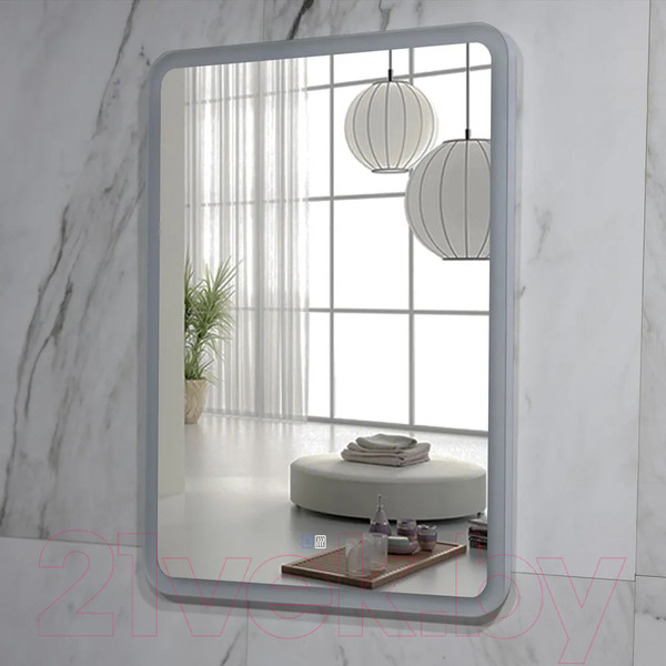Изображение товара Зеркало Пекам Marta 60x80 / marta-60x80sp (с подсветкой, подогревом и сенсором на прикосновение)