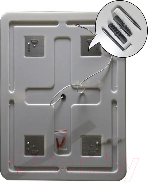 Изображение товара Зеркало Пекам Marta 60x80 / marta-60x80sp (с подсветкой, подогревом и сенсором на прикосновение)