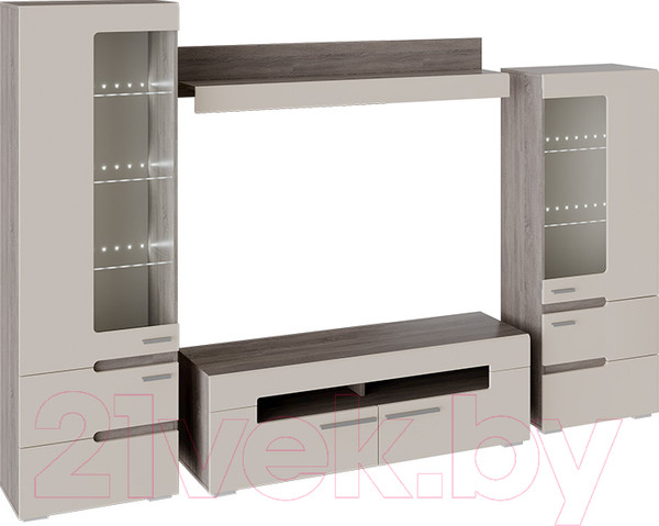 Изображение товара Полка ТриЯ Фьюжн ТД-260.03.21 (бежевый/дуб сонома трюфель)